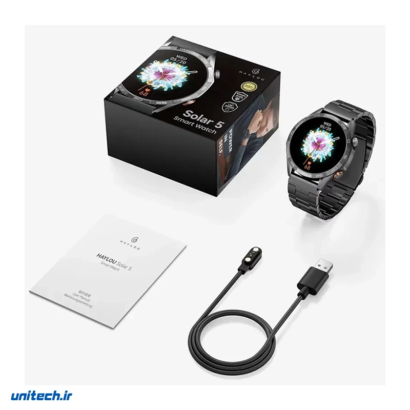 ساعت هوشمند 40 میلی‌متری هایلو مدل Solar 5 با بند سیلیکونی 4